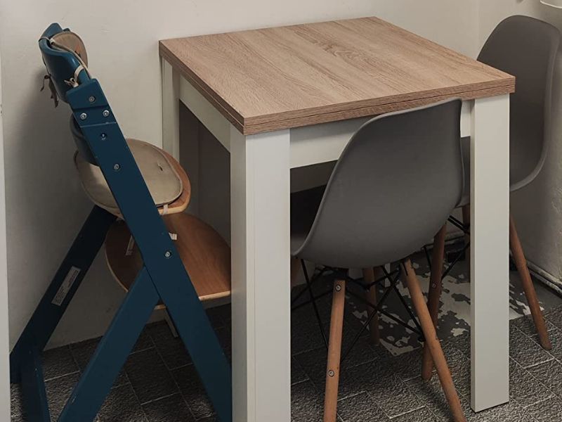 Foto de cliente de Mesa cocina extensible Livre auxiliar 78-79x67-134x67 cm