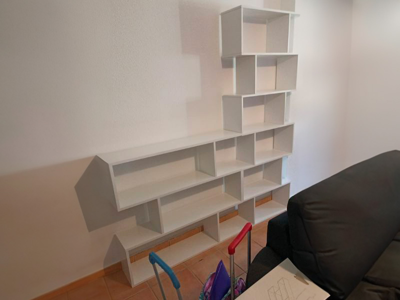 Foto de cliente de Estanteria Athena alta blanco brillo 80x192x24 cm