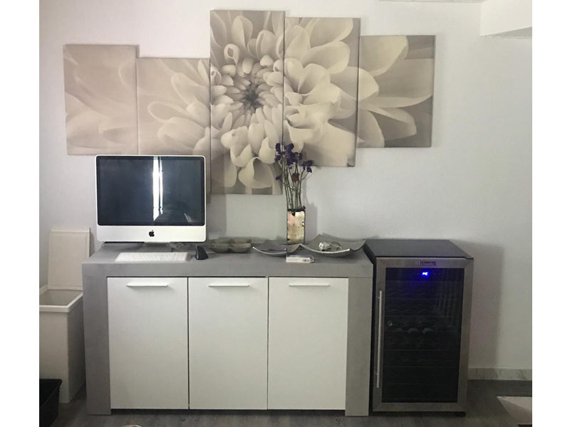 Foto de cliente de Pack salón comedor color cemento estilo industrial
