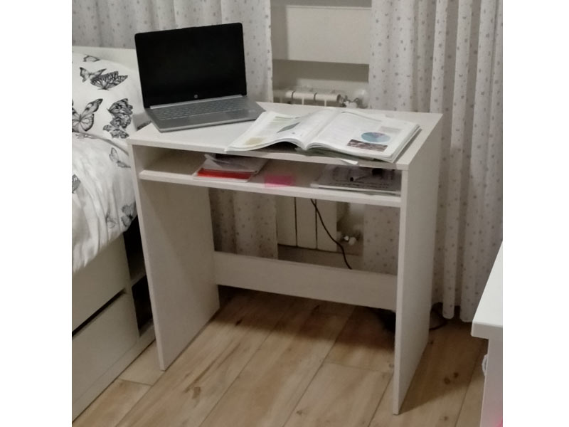 Foto de cliente de Mesa escritorio juvenil blanco alpes 79 cm