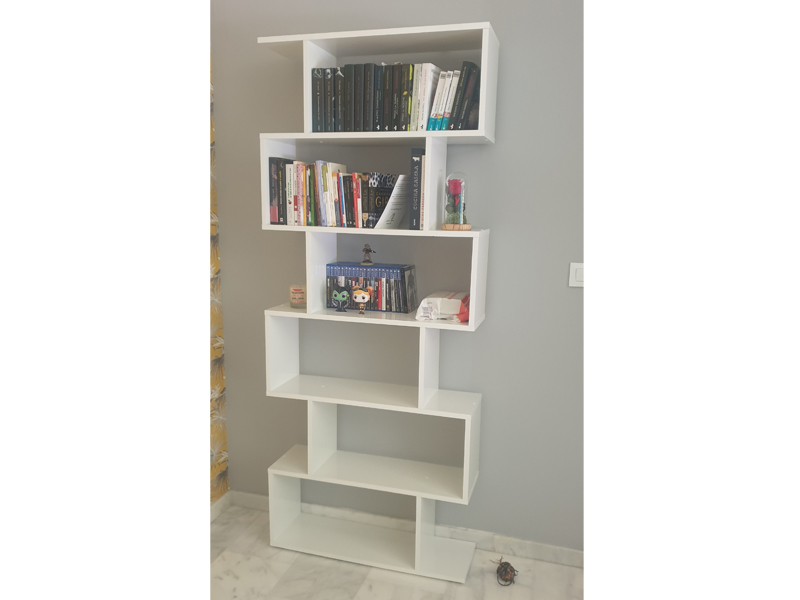 Foto de cliente de Estanteria Athena alta blanco brillo 80x192x24 cm