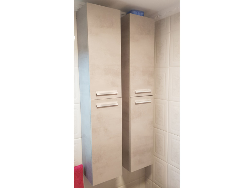 Foto de cliente de Columna de Baño Color Gris Cemento Suspendida 2P 30x150 cm