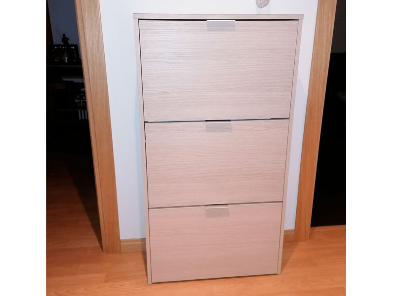 Foto de cliente de Mueble Zapatero Recibidor 3 Trampones Roble Claro 60 cm