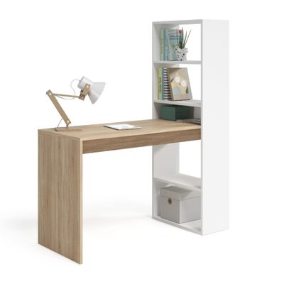 mesa de escritorio con estantería duplo opción reversible la estantería puede ir a la izquierda o a la derecha