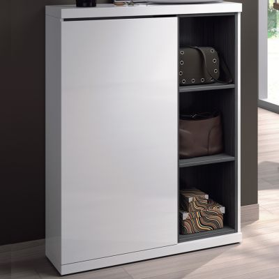 Mueble zapatero recibidor con espejo portada