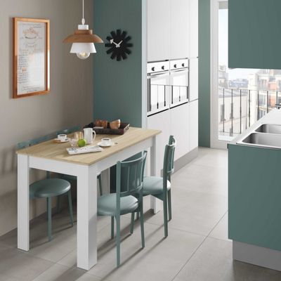 mesa de cocina cole fija auxiliar fabricada en melamina de calidad y estilo fácil de combinar