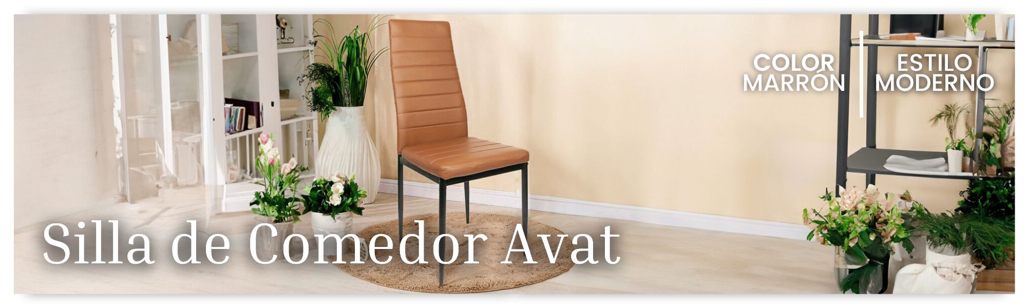 Silla de comedor Avat Color Marrón