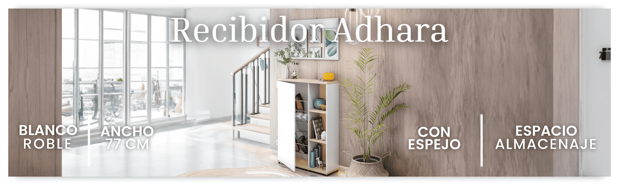 Recibidor Adhara Con Espejo
