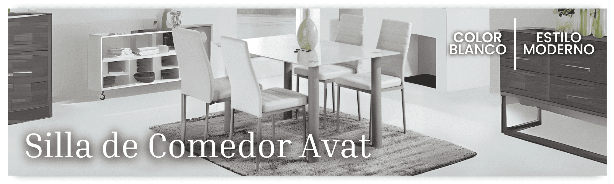 Silla de comedor Avat Color Blanco