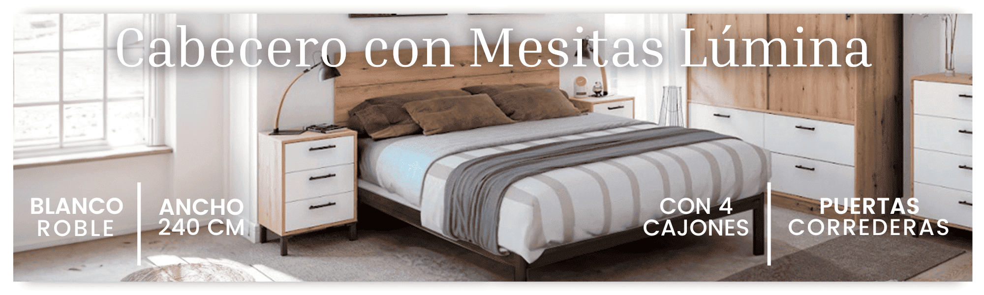 Cabecero con Mesitas Lúmina